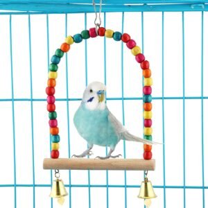 Colorful Fresh Wood Swing for bird’s cage