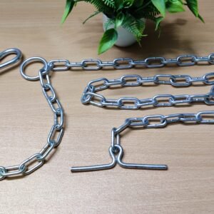 FunMart Unbreakable Heavy-Duty Dog Chain with Hook, for Heavy Dogs 152 cm (5 Feet)